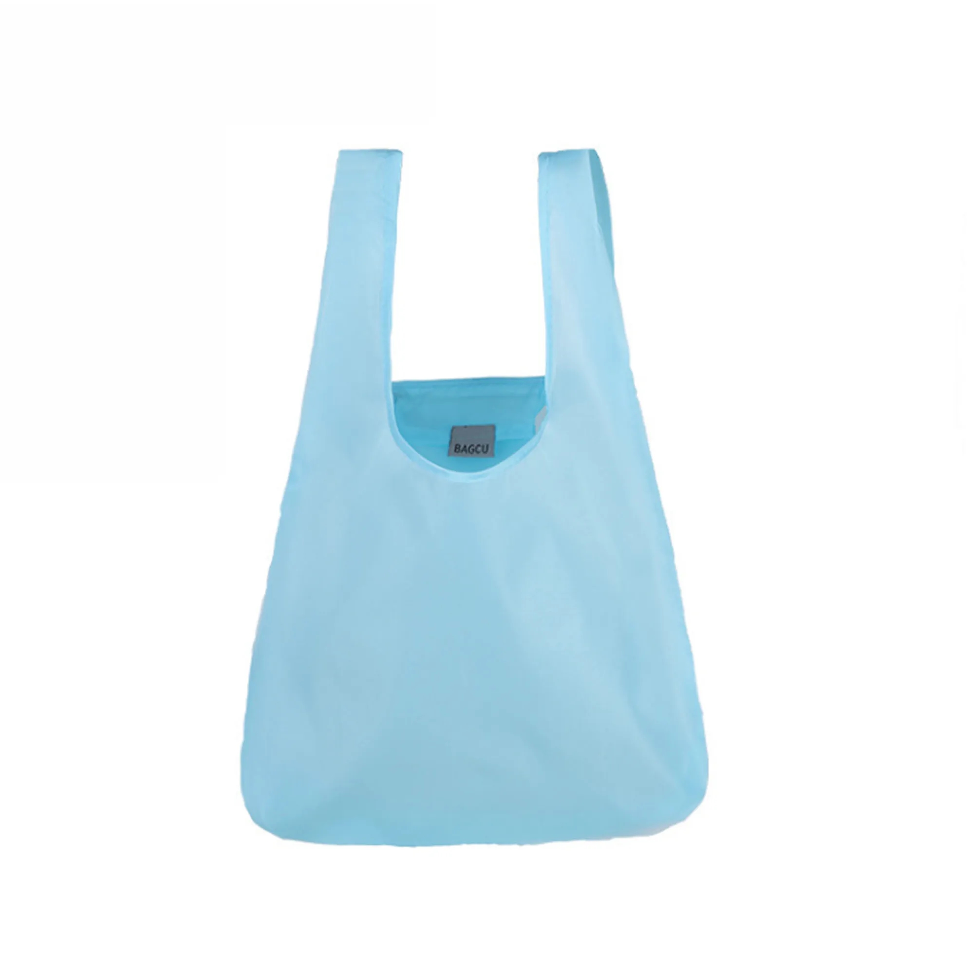 Portable Folded Shopping Grocery Tote Bag, custom tote bag with logo imprint 10