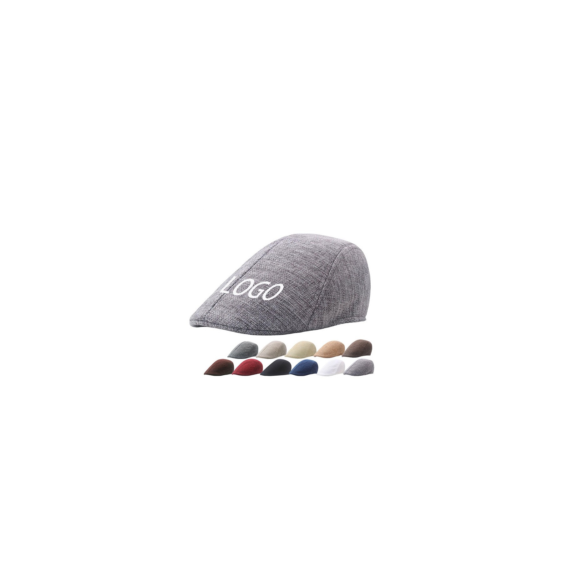 Imitation Cotton And Linen Forward Beret