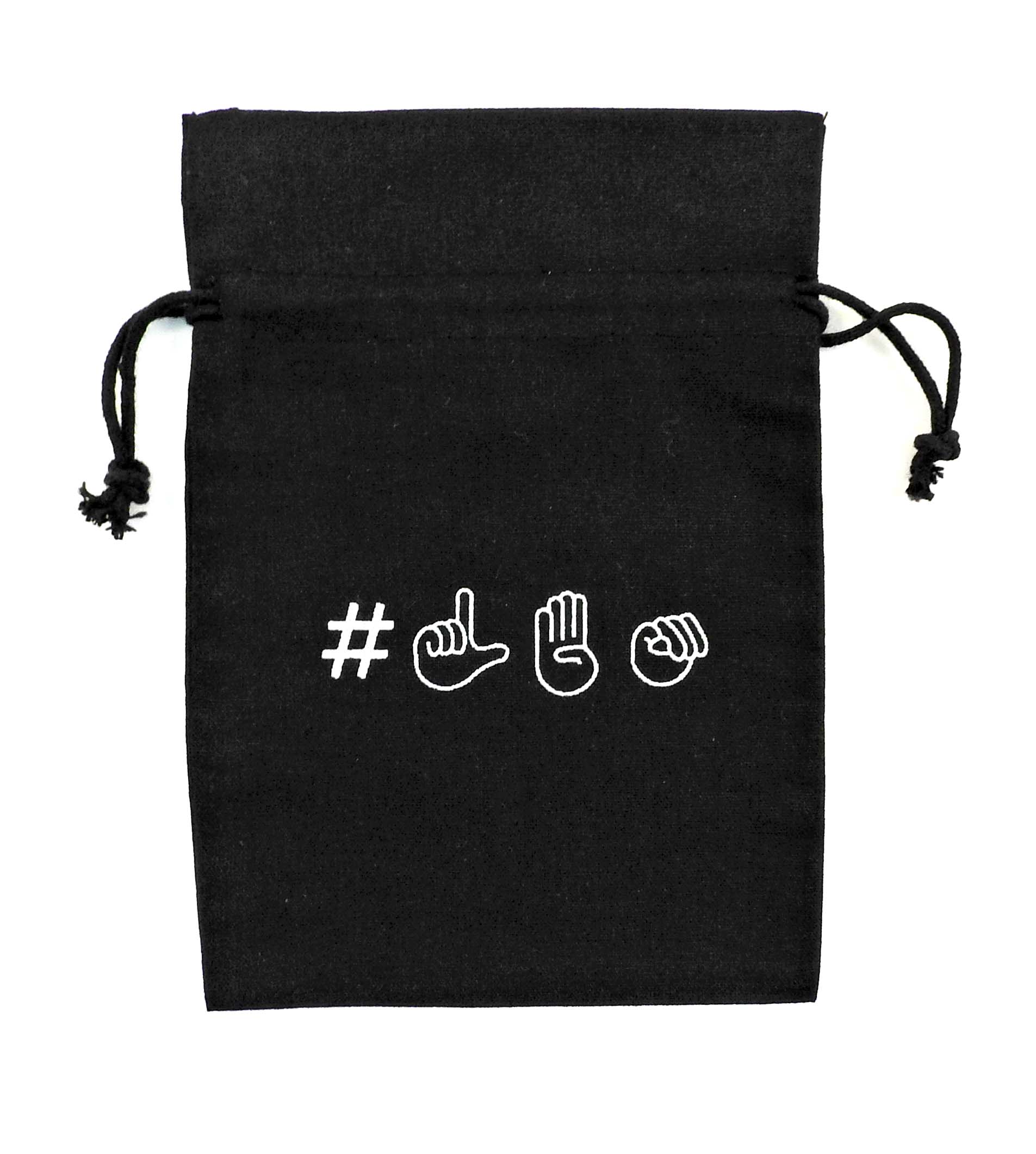 "Duplex" Cotton Double Drawstring Bag 5 X 7" 2