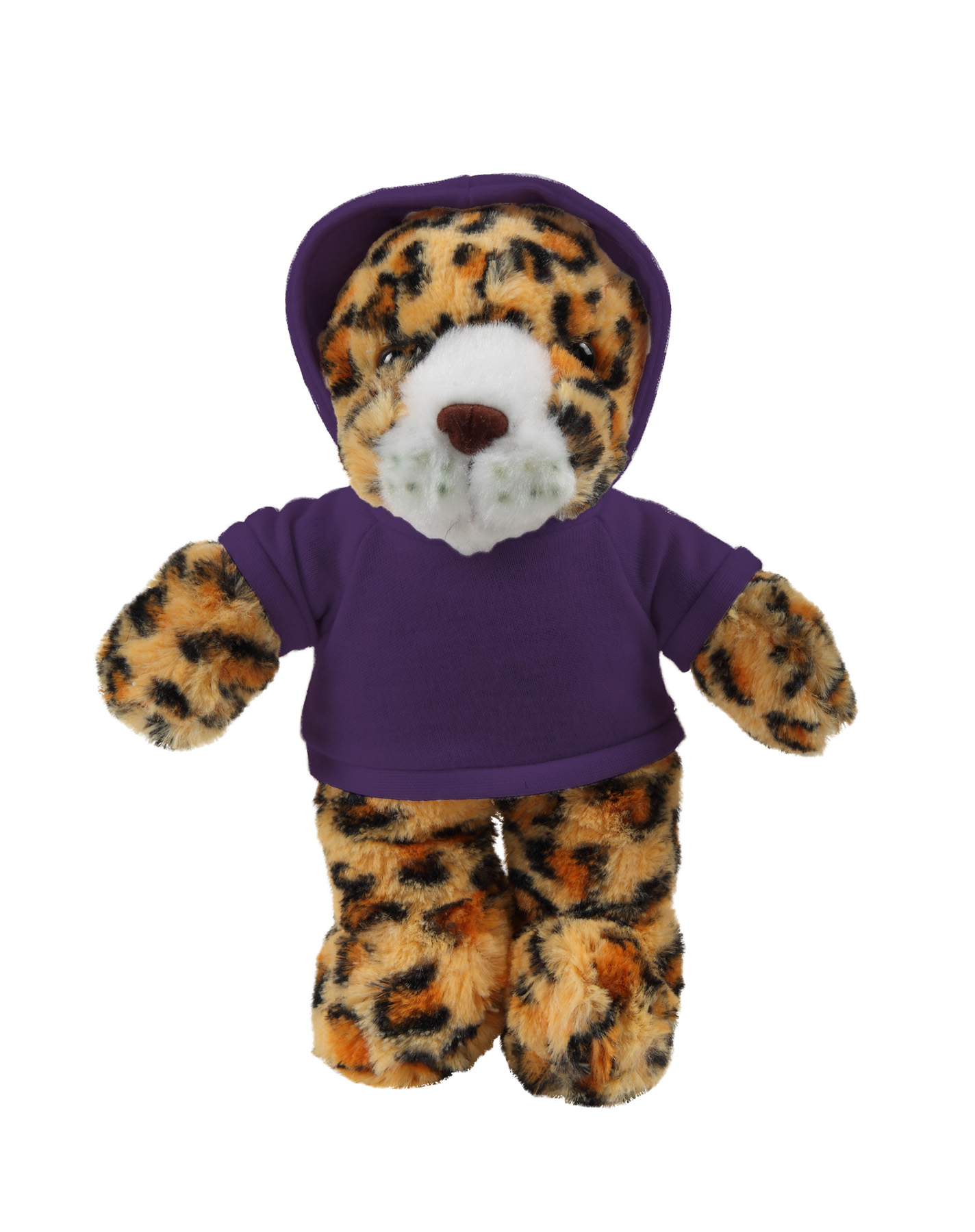 soft plush Leopard with hoodie 12