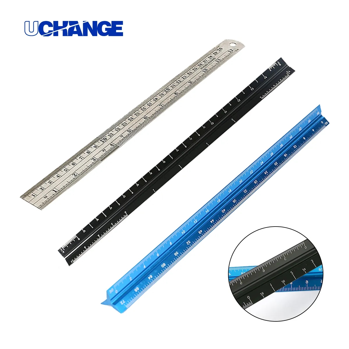 Aluminum Triangular Architectural Scale Ruler 1