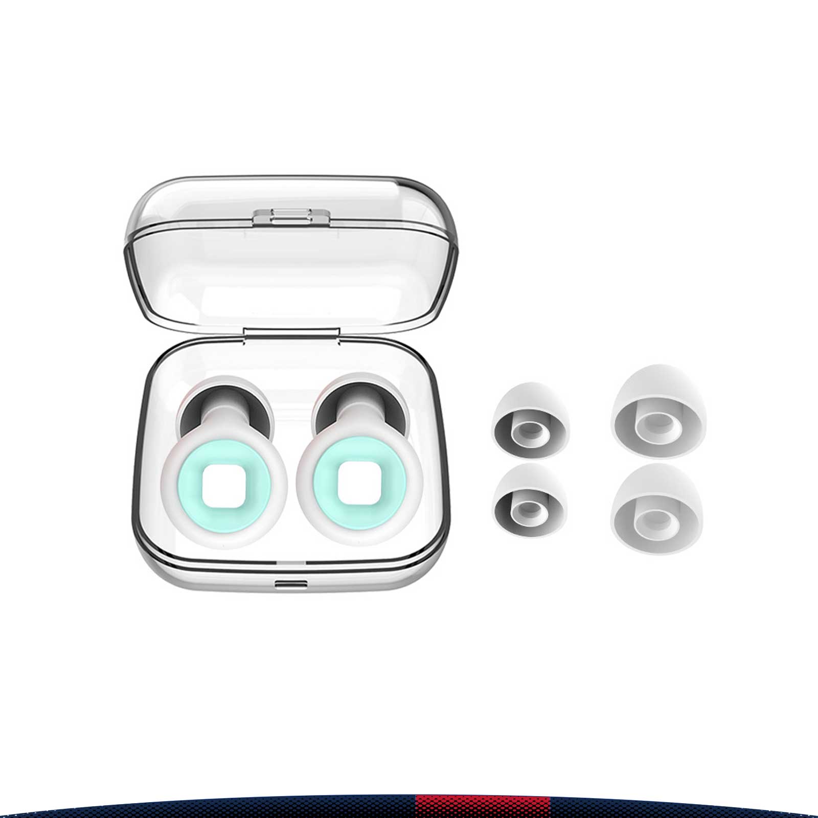 Blaue Silicone Earplugs 3