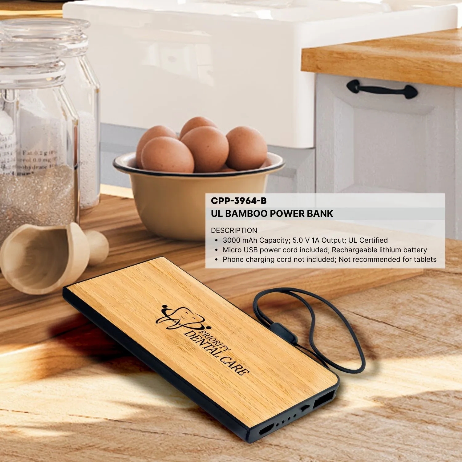 UL BAMBOO POWER BANK 8