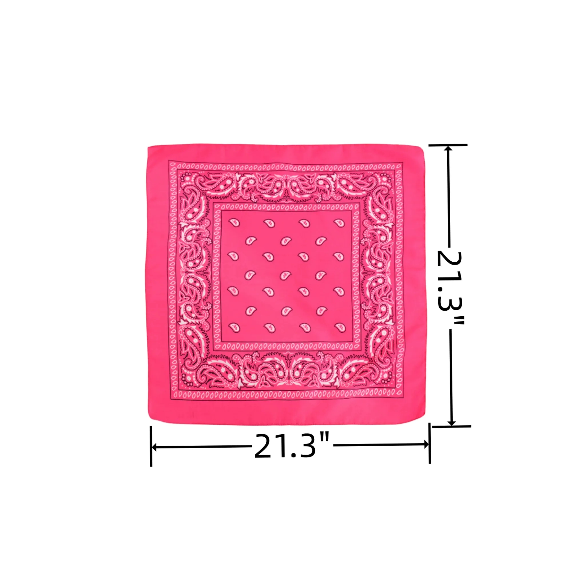 Customized Head Bandanas Square Scarf 3