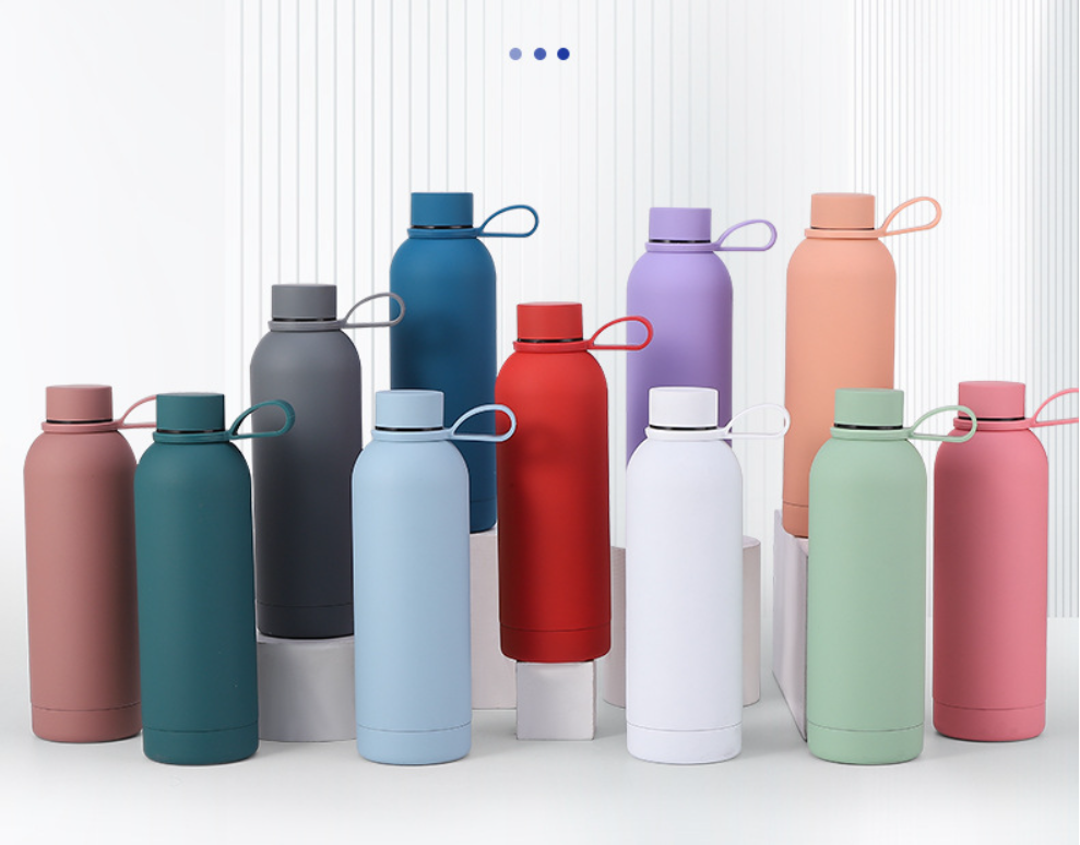 17 oz. Vacuum Insulated Matte Stainless Steel Water Bottle, custom water bottle with logo imprint 2