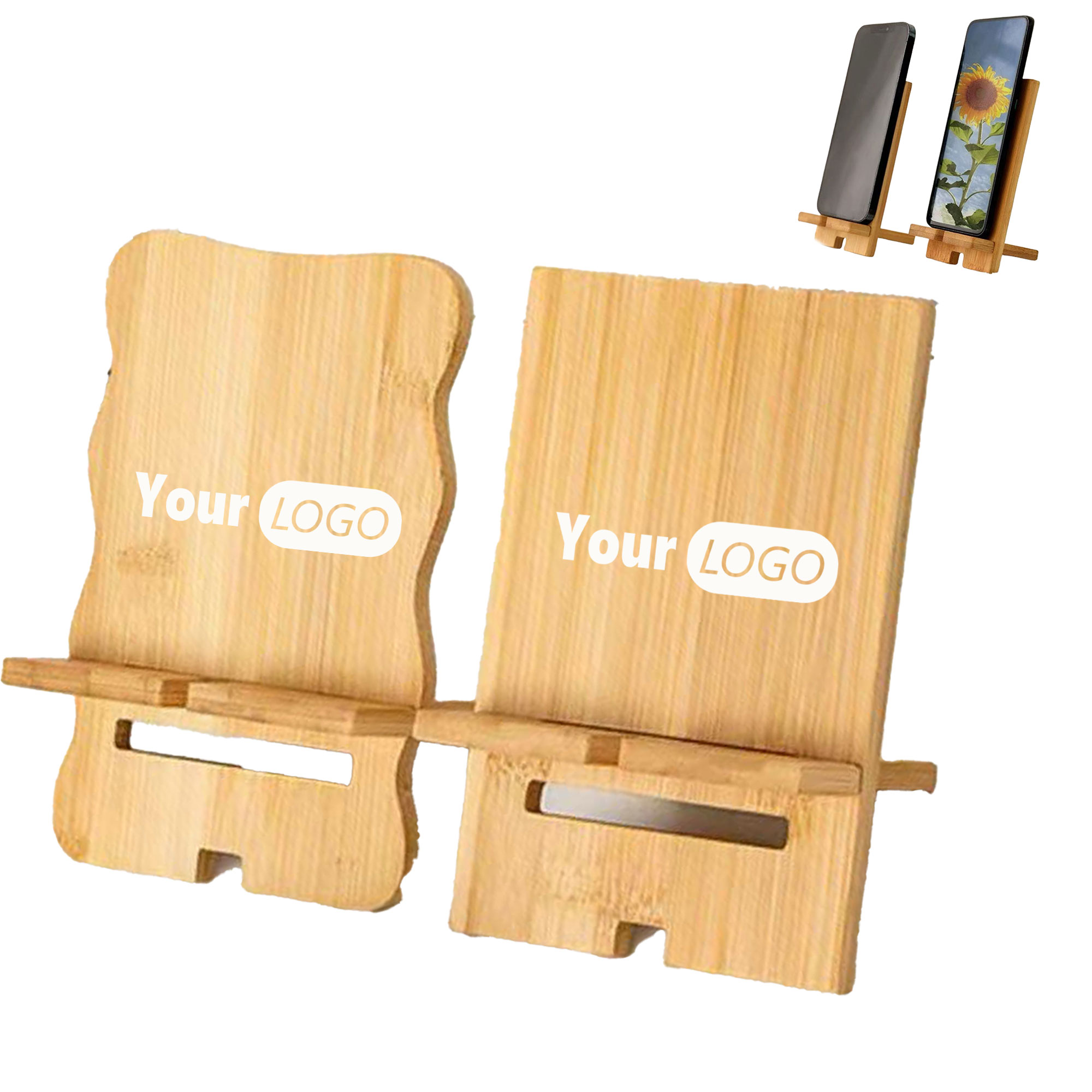 Bamboo Mobile Phone Holder 2