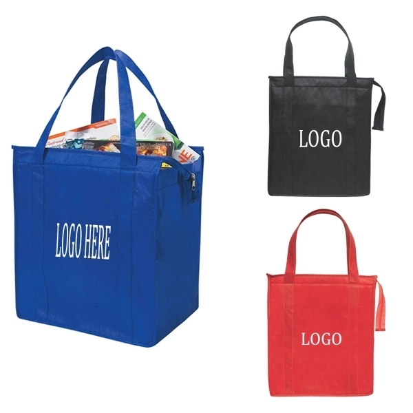 Zippered non-woven shopping bag 1