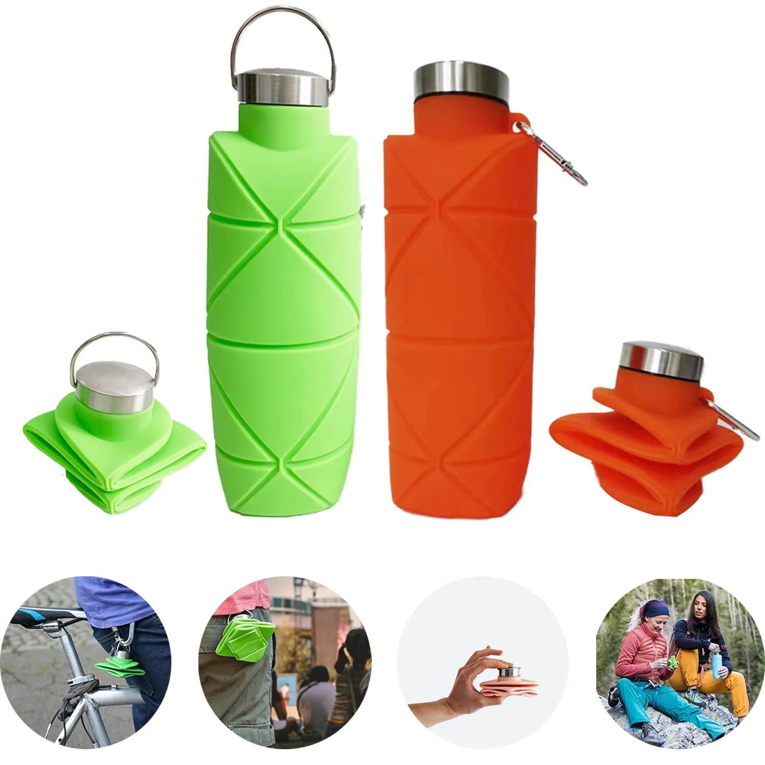 Outdoor Sports Silicone Folding Kettle 3