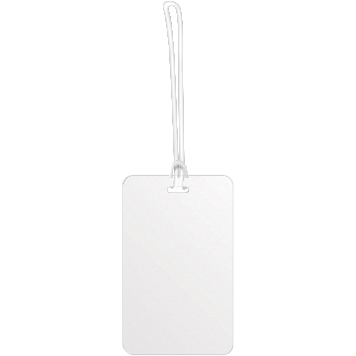 Luggage Tags .020 White Plastic (2.75"x4.5") in Spot Colours with 6" Loop 3