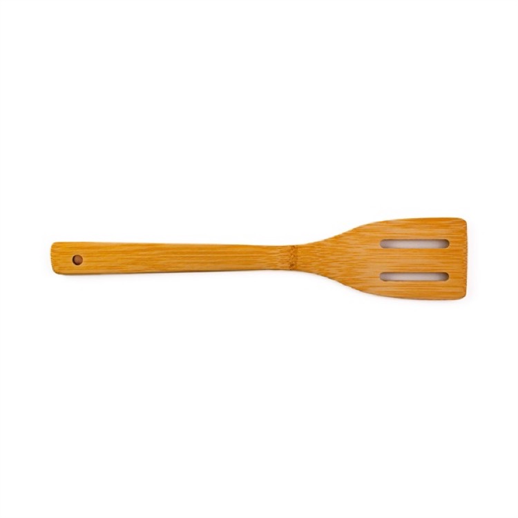 12" Bamboo Slotted Spatula 3