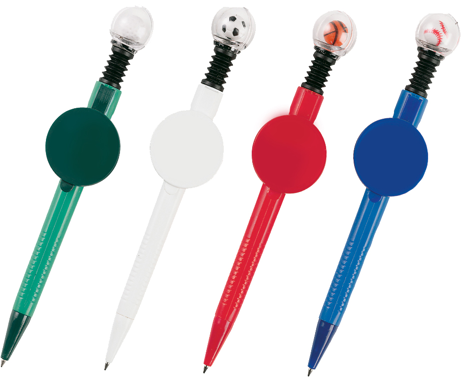 Ballpoint Pen With Delightful Sports Ball - Sports Promotions 1