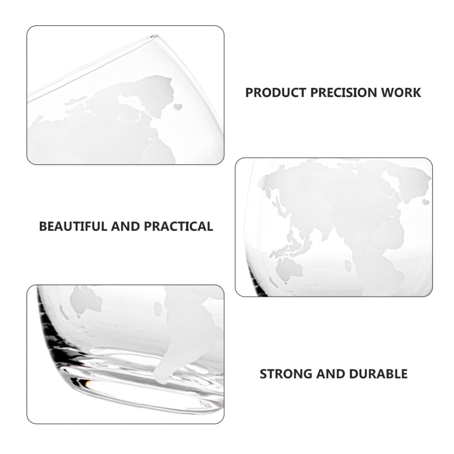 Earth Pattern Transparent Wine Glass 4