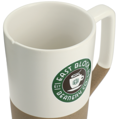 Tahoe Tea & Coffee Ceramic Mug with Wood Lid 16oz 54