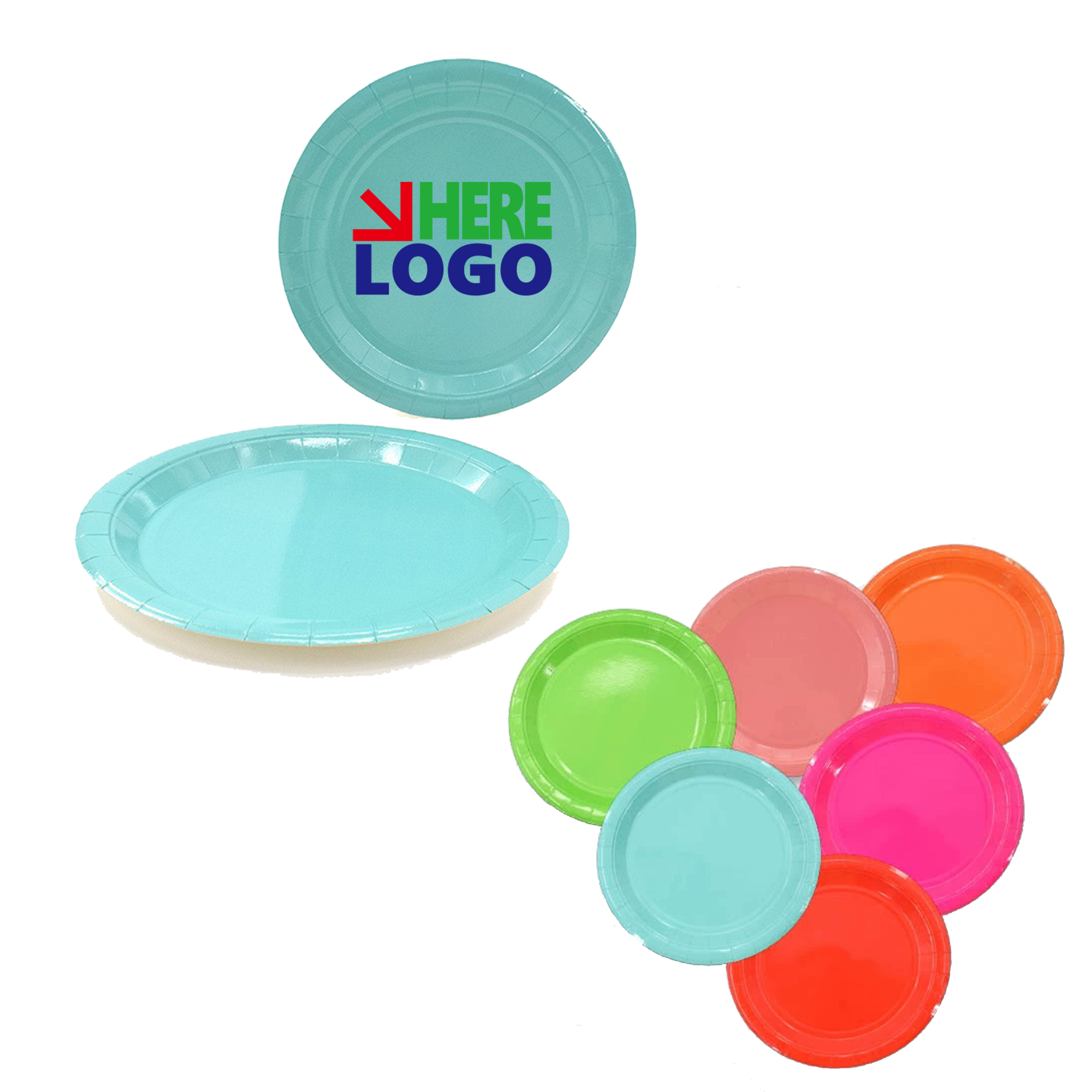 Disposable Colorful Paper Plates 2