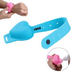 Adjustable Silicone Heart Shaped Sanitizer Bracelet Dispenser 6