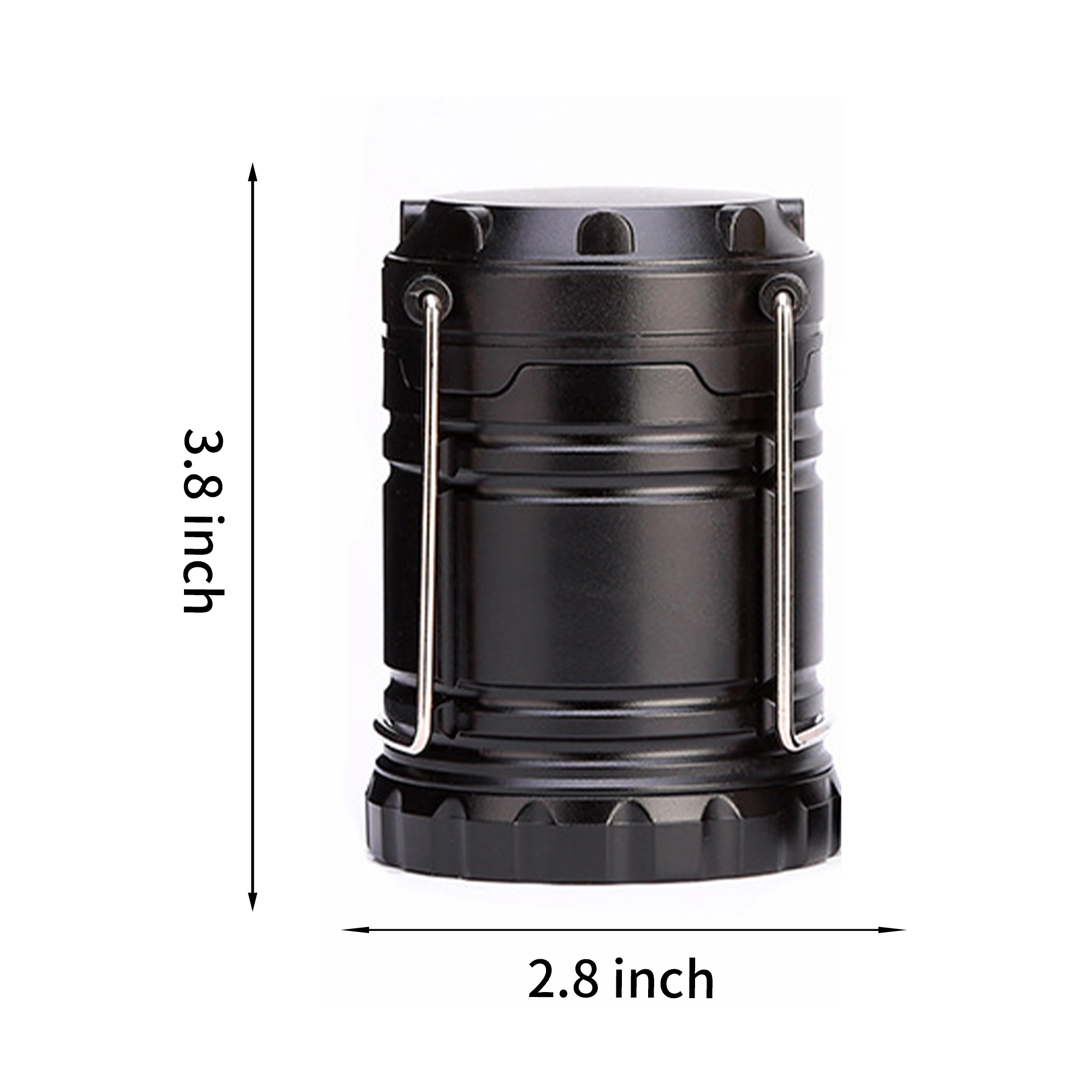 Collapsible Battery Lantern Compact Telescopic Light With Metal Handle 4