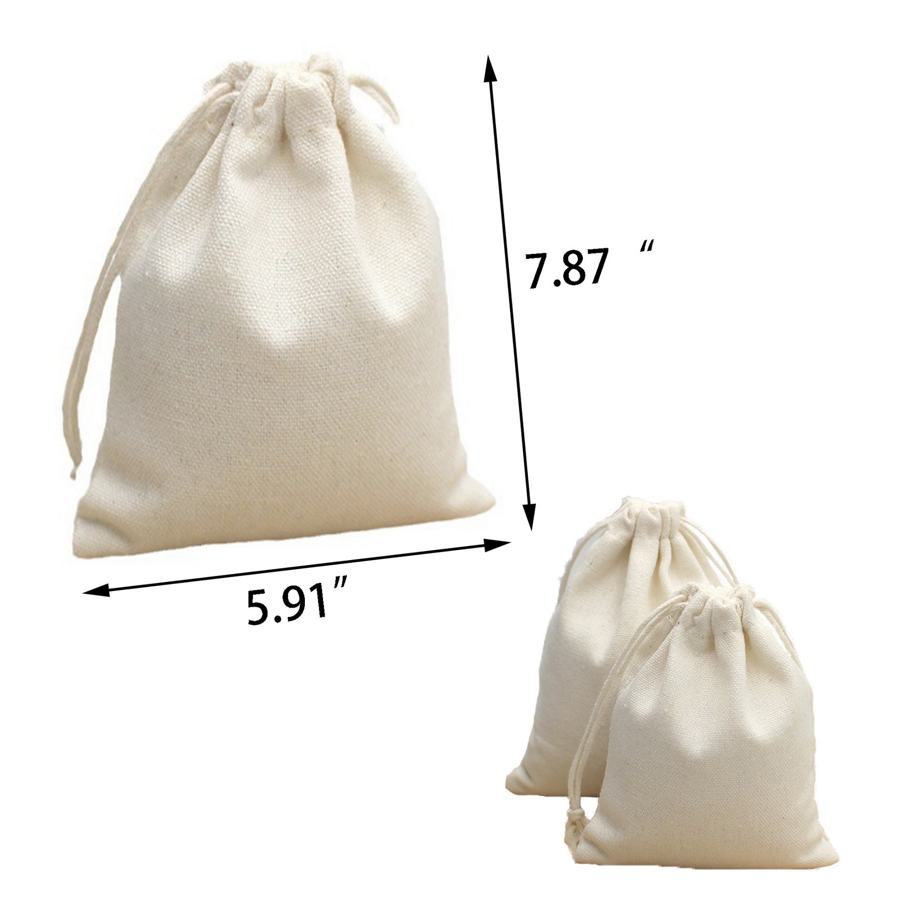 Cotton Drawstring Pocket 3