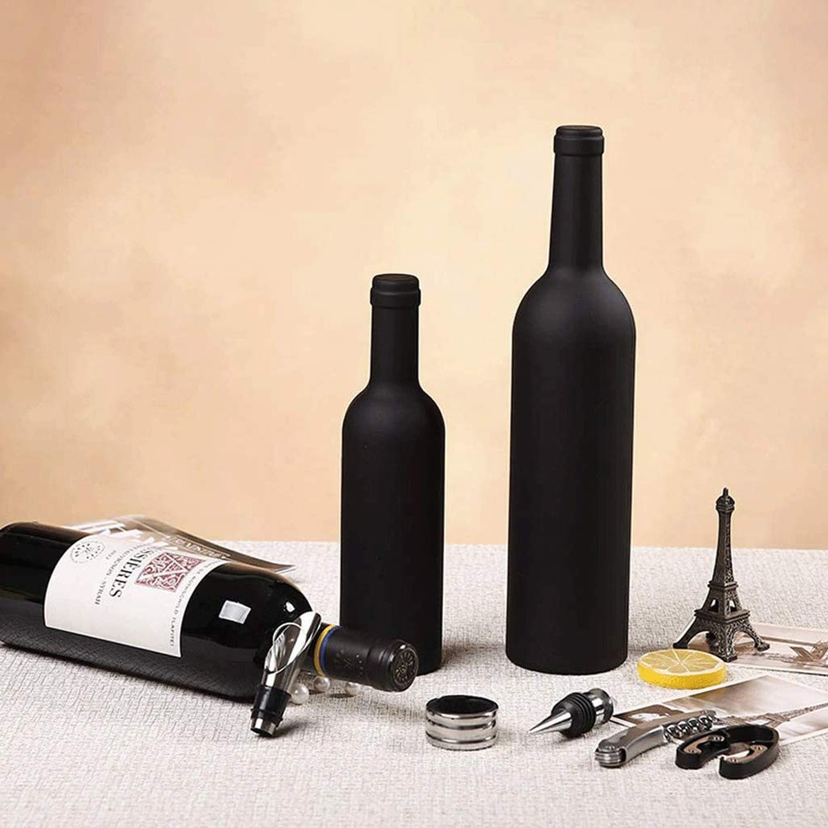 Champagne Bottle 5-Piece Wine Tool Set with Gift Case 4