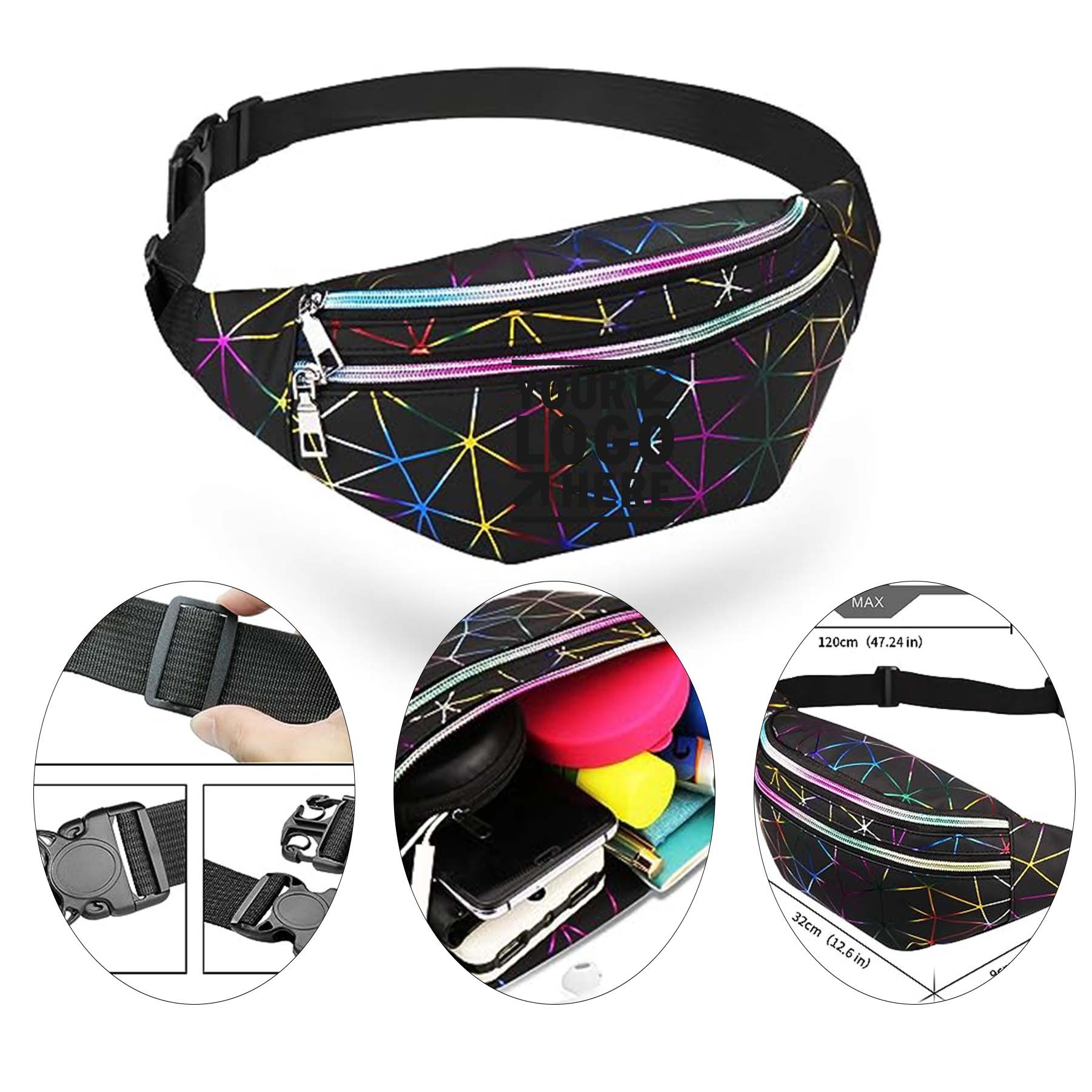 Men Women Adjustable Belt Travel Sports Running Crossbody Fanny Pack 2