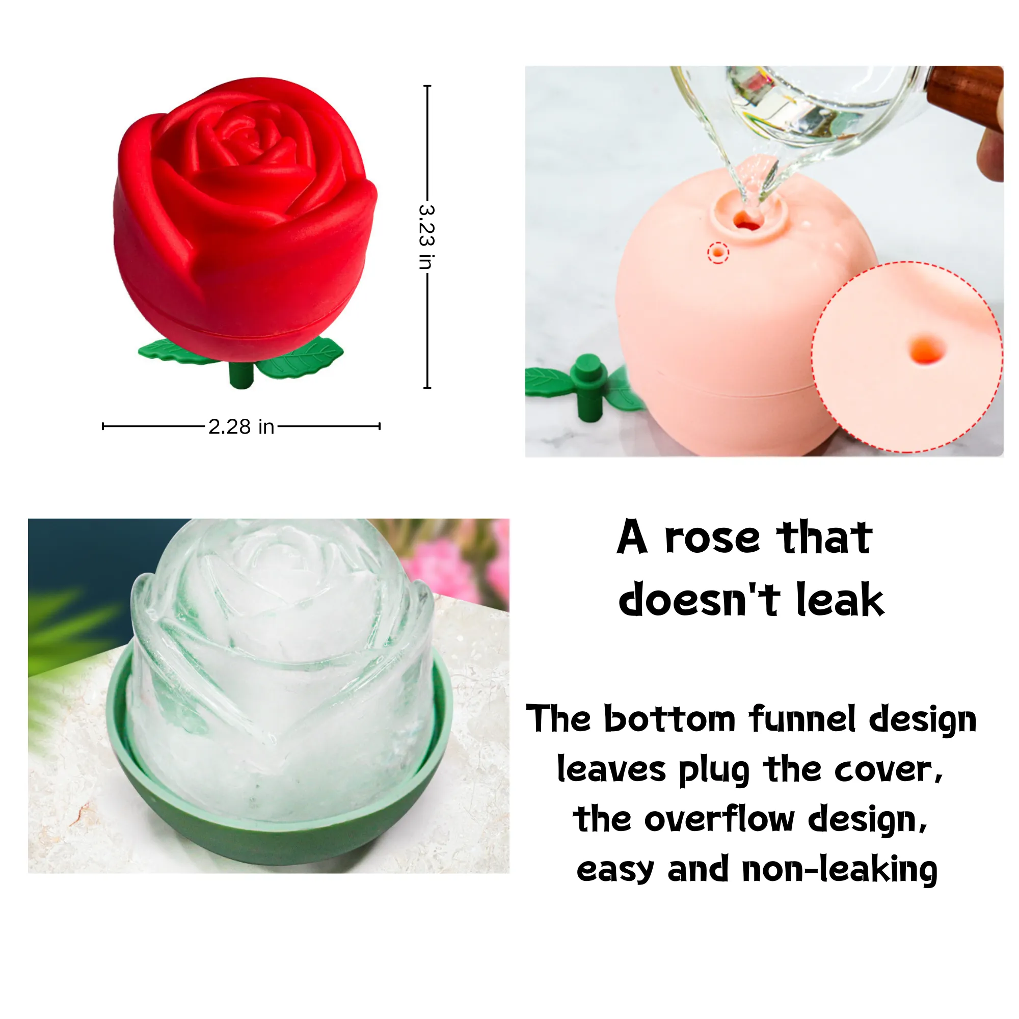 Elegant Rose Ice Mold 4