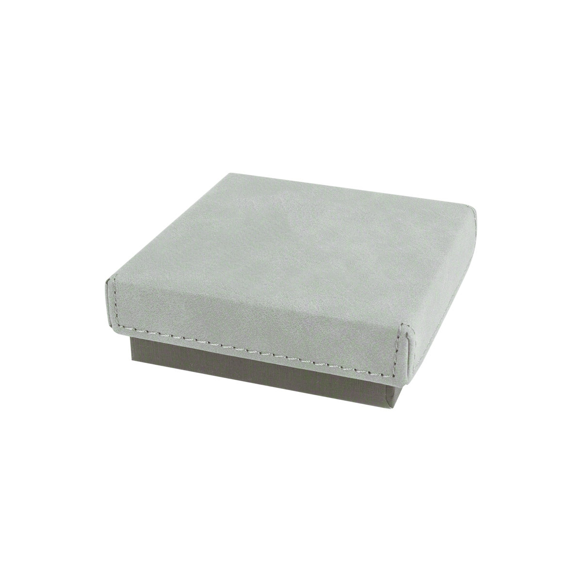 3 1/2" x 3 1/2" Gray Leatherette Medal Box 3