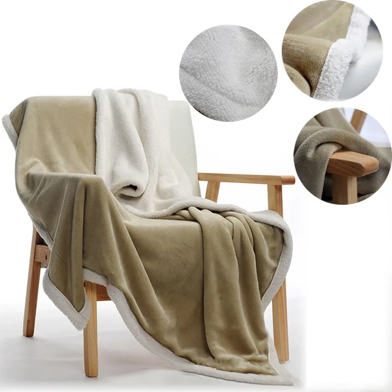Reversible Soft Thick Warm Plush Throw Fuzzy Blanket 10
