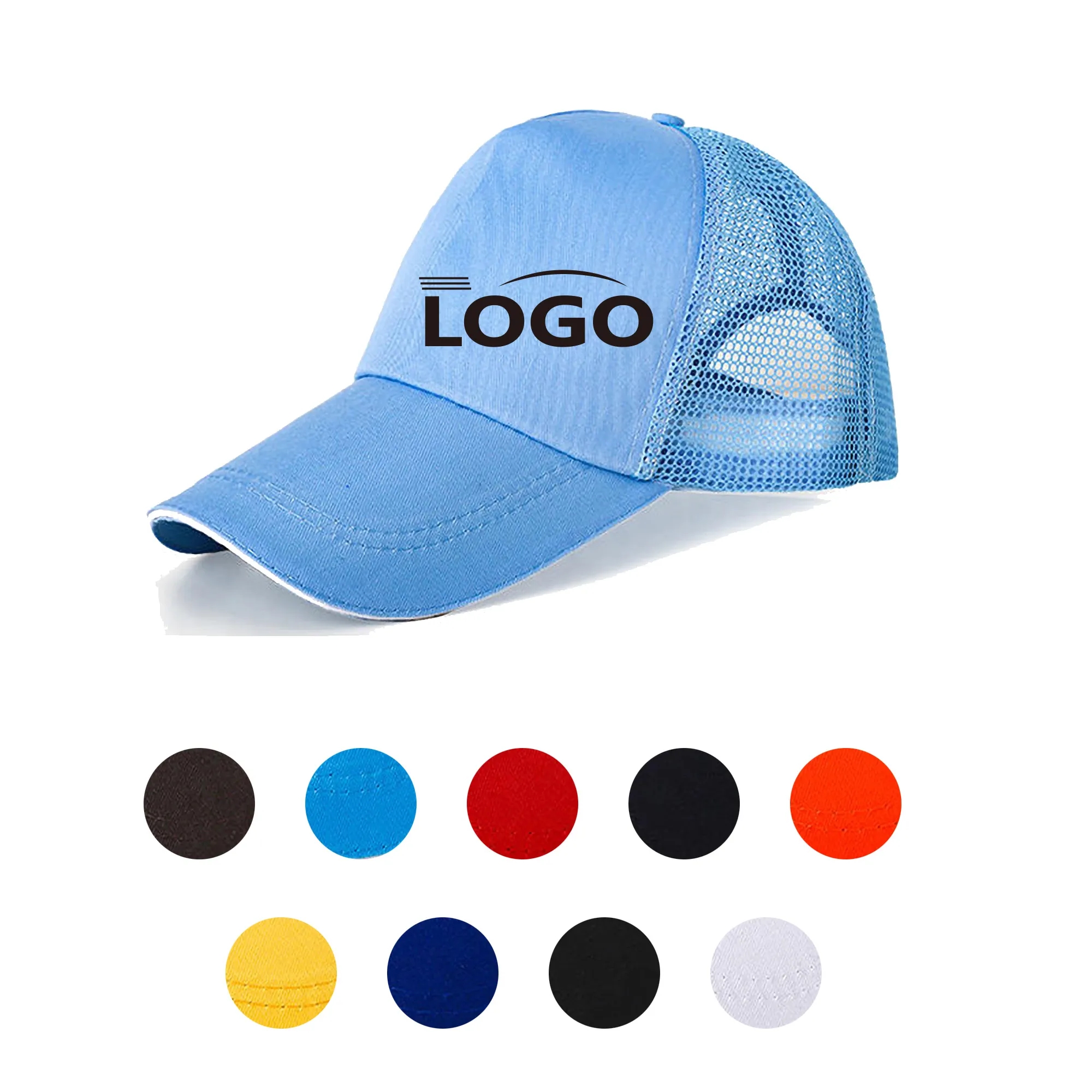 Customizable Mesh Trucker Cap Breathable Style Baseball Hat 9