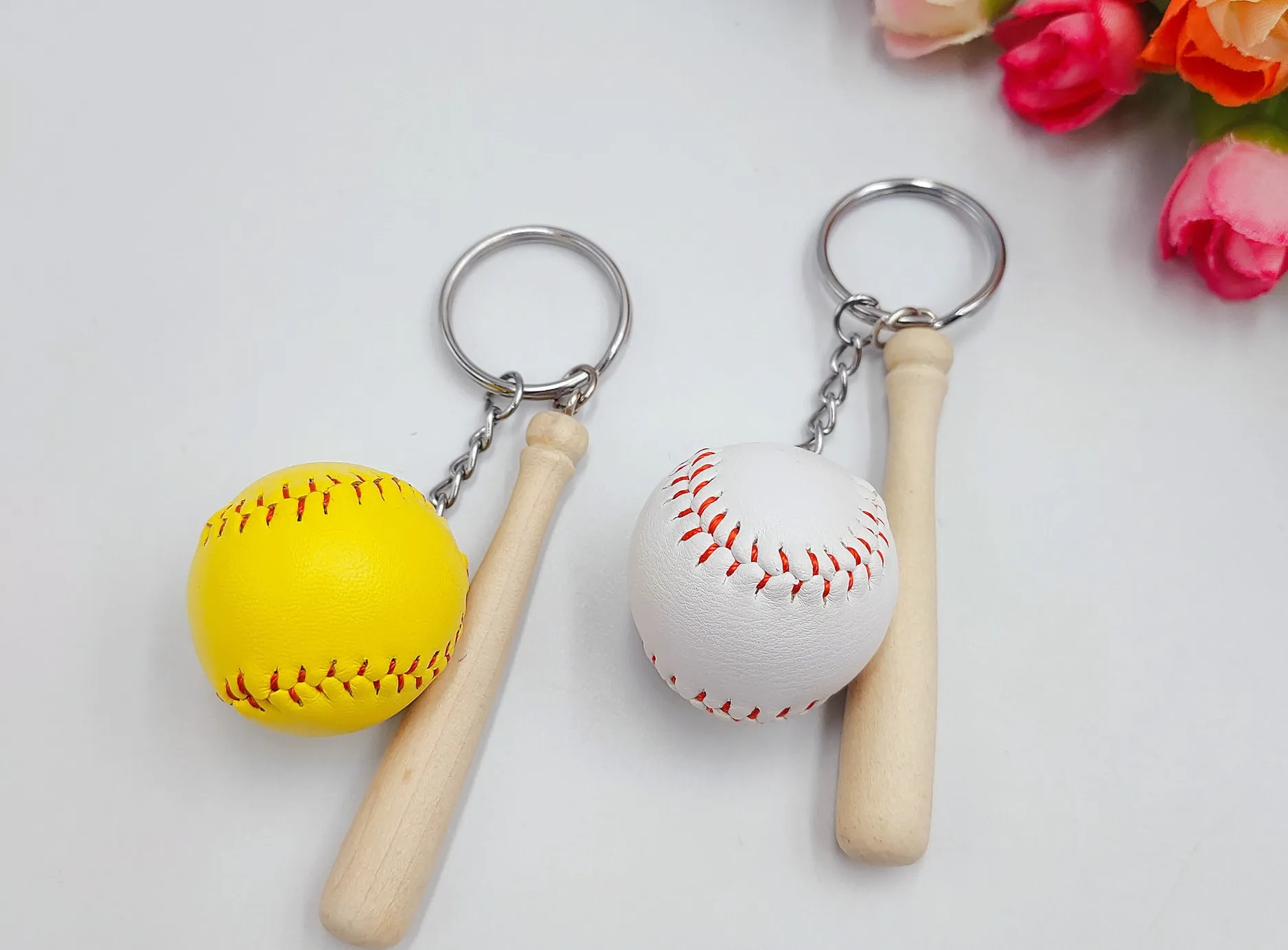 Mini Baseball Key Holder 5