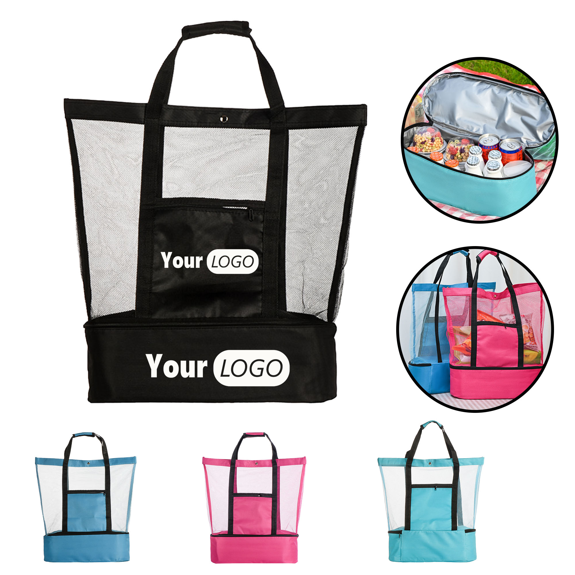 Double layer insulated picnic bag 4