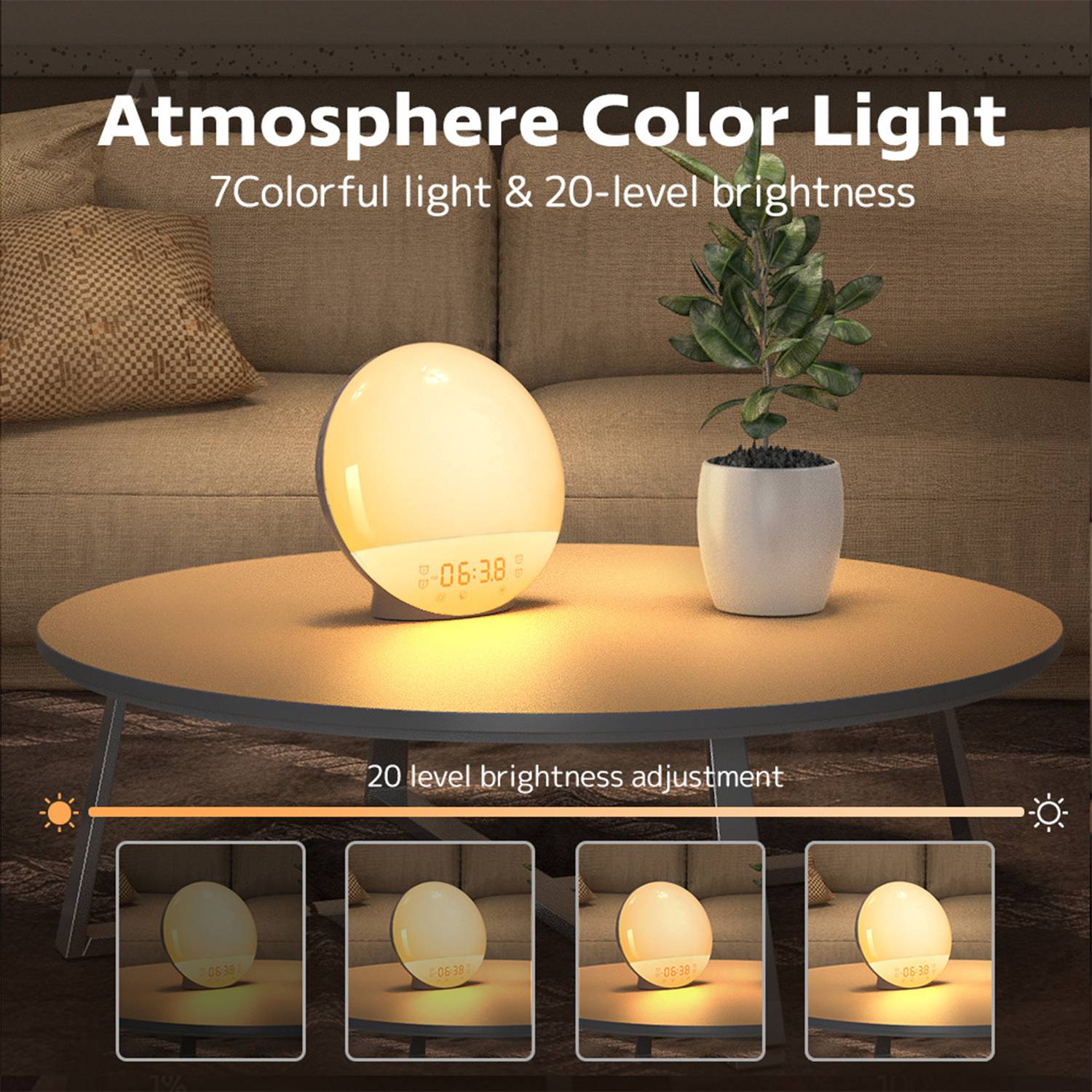 Wake Up Light Sunrise Alarm Clock 2