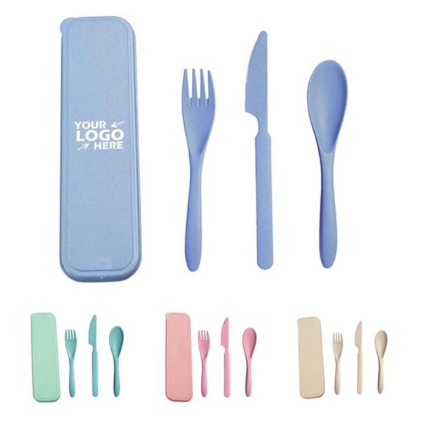 Portable Utensils Flatware Set with Case 2