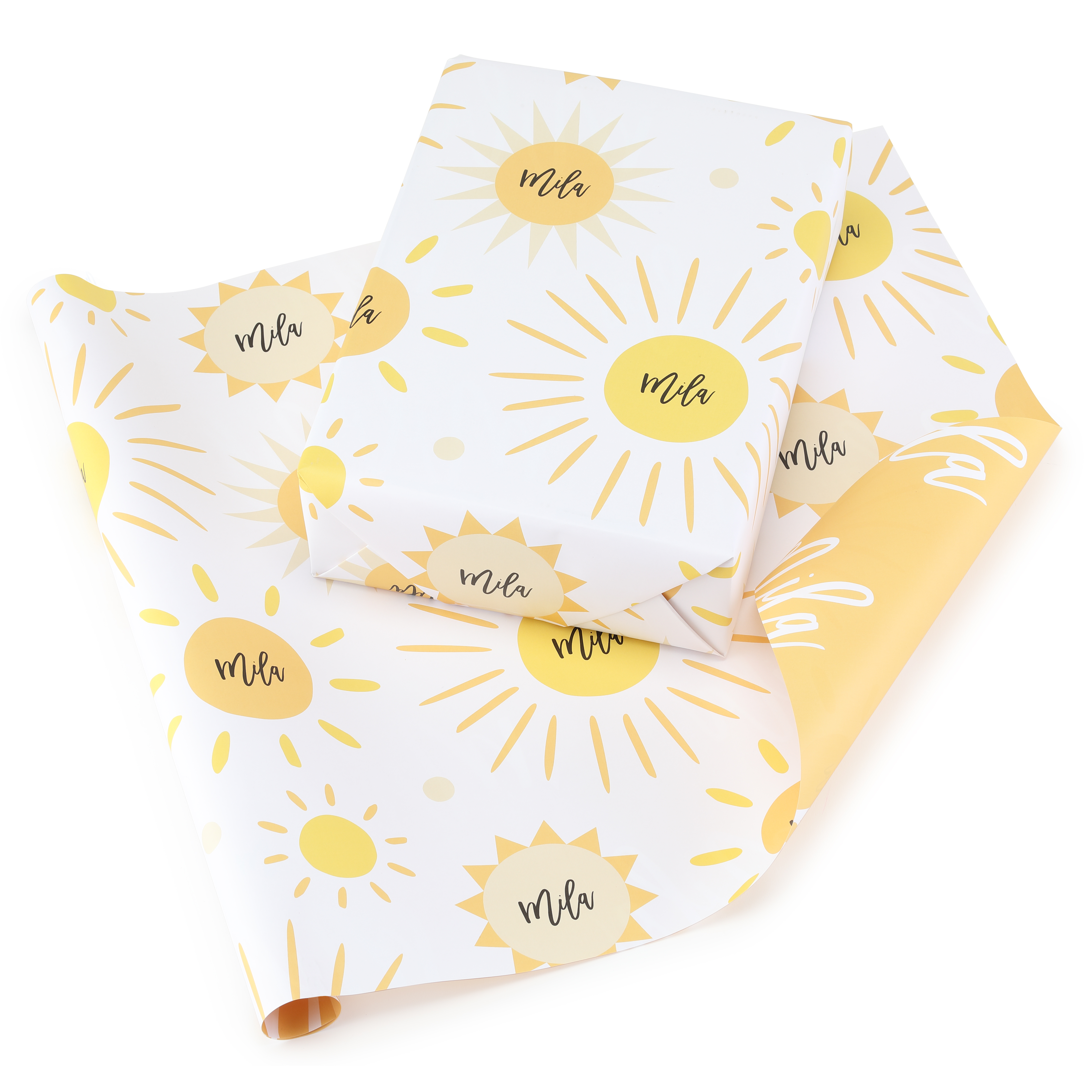 Sunshine Reversible Wrapping Paper (28"x20") 3
