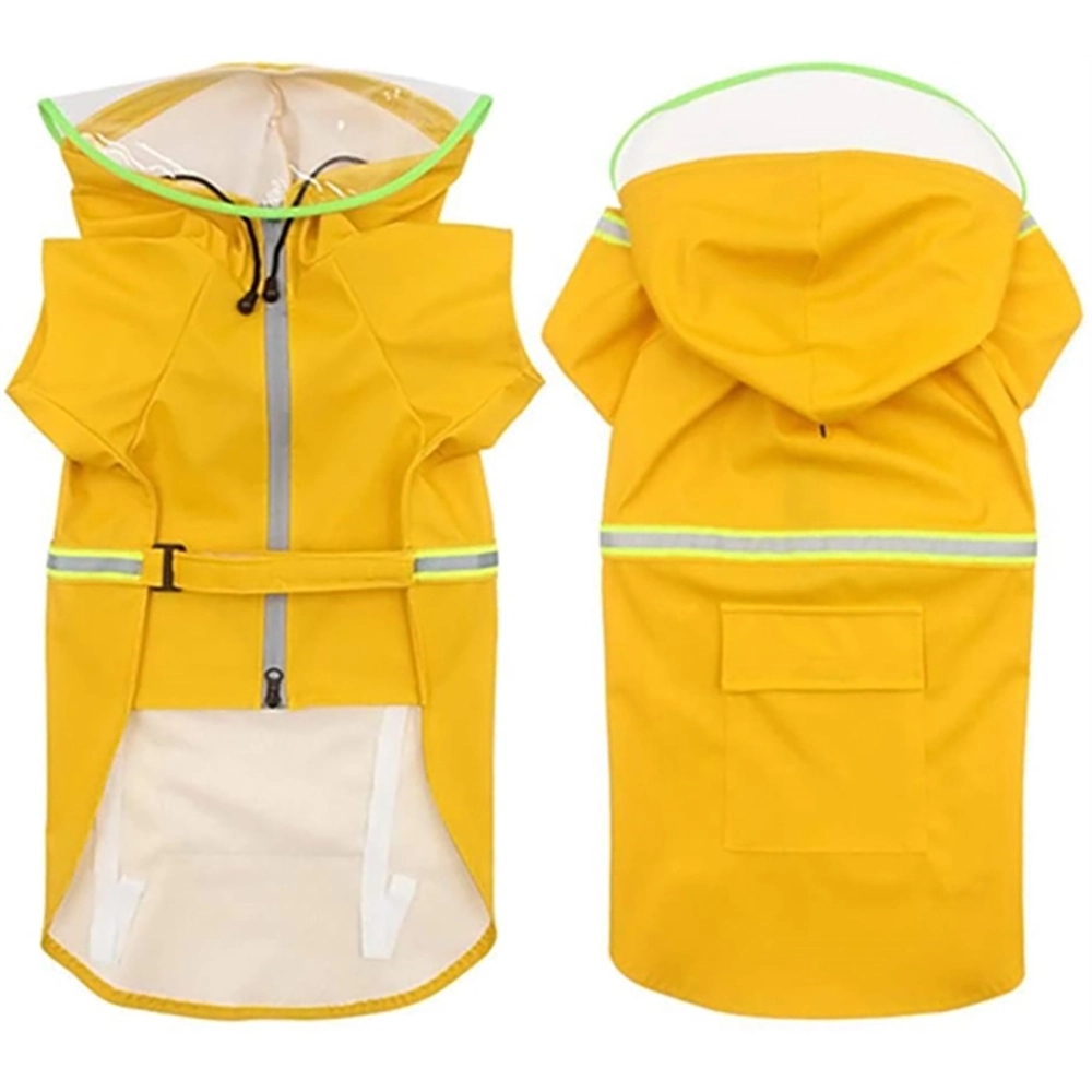 Raincoats For Large Dogs With Reflective Strip Rain 2