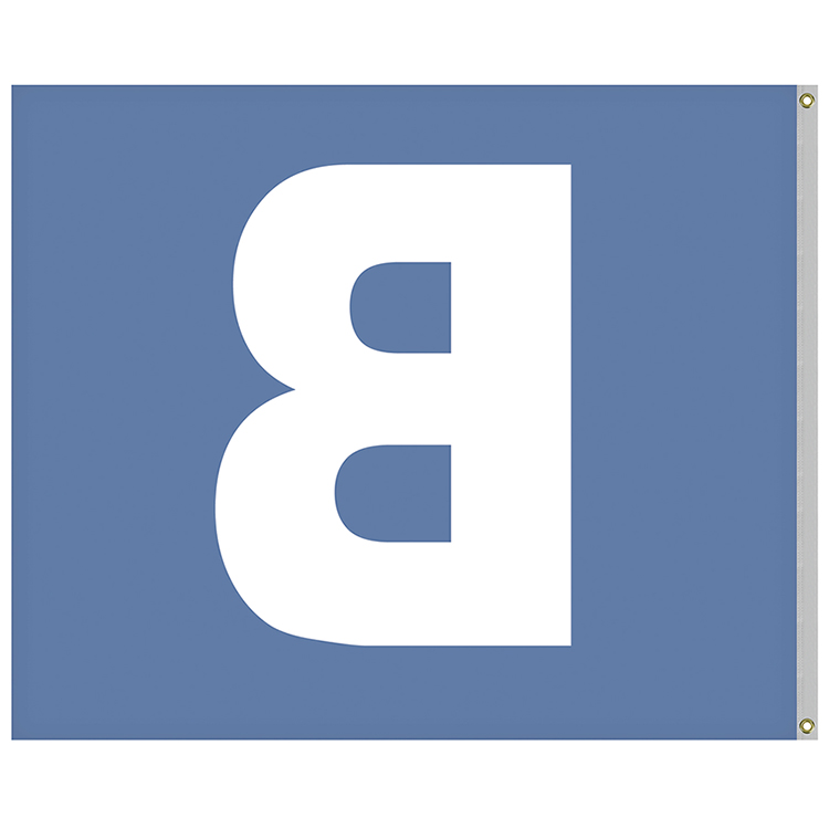 5' x 6' Nylon One Letter School Spirit Flags 2