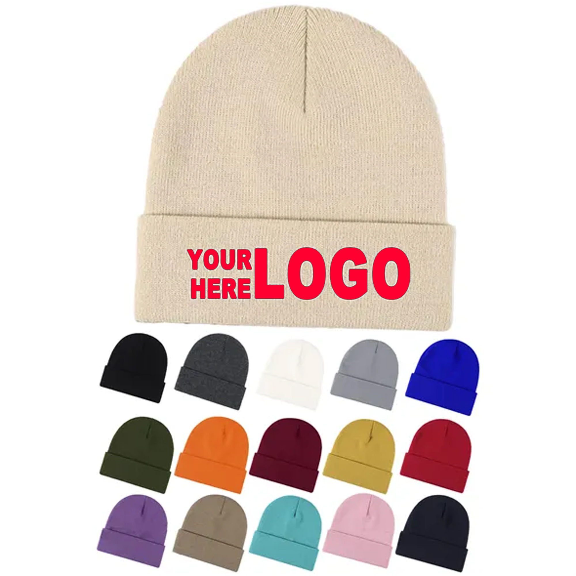 Classic Cuffed Knit Winter Beanie 2