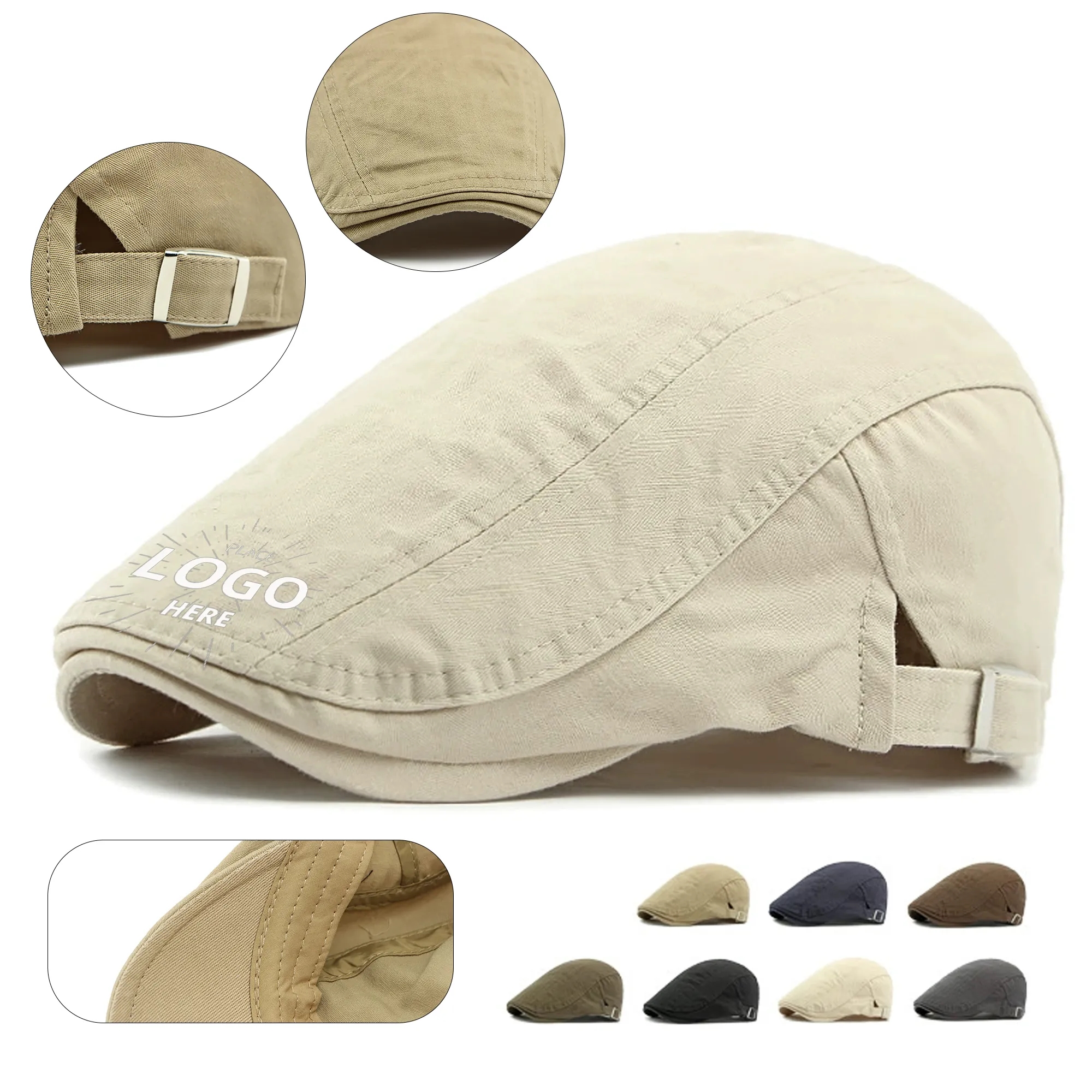 Cotton Flat Top Beret 7
