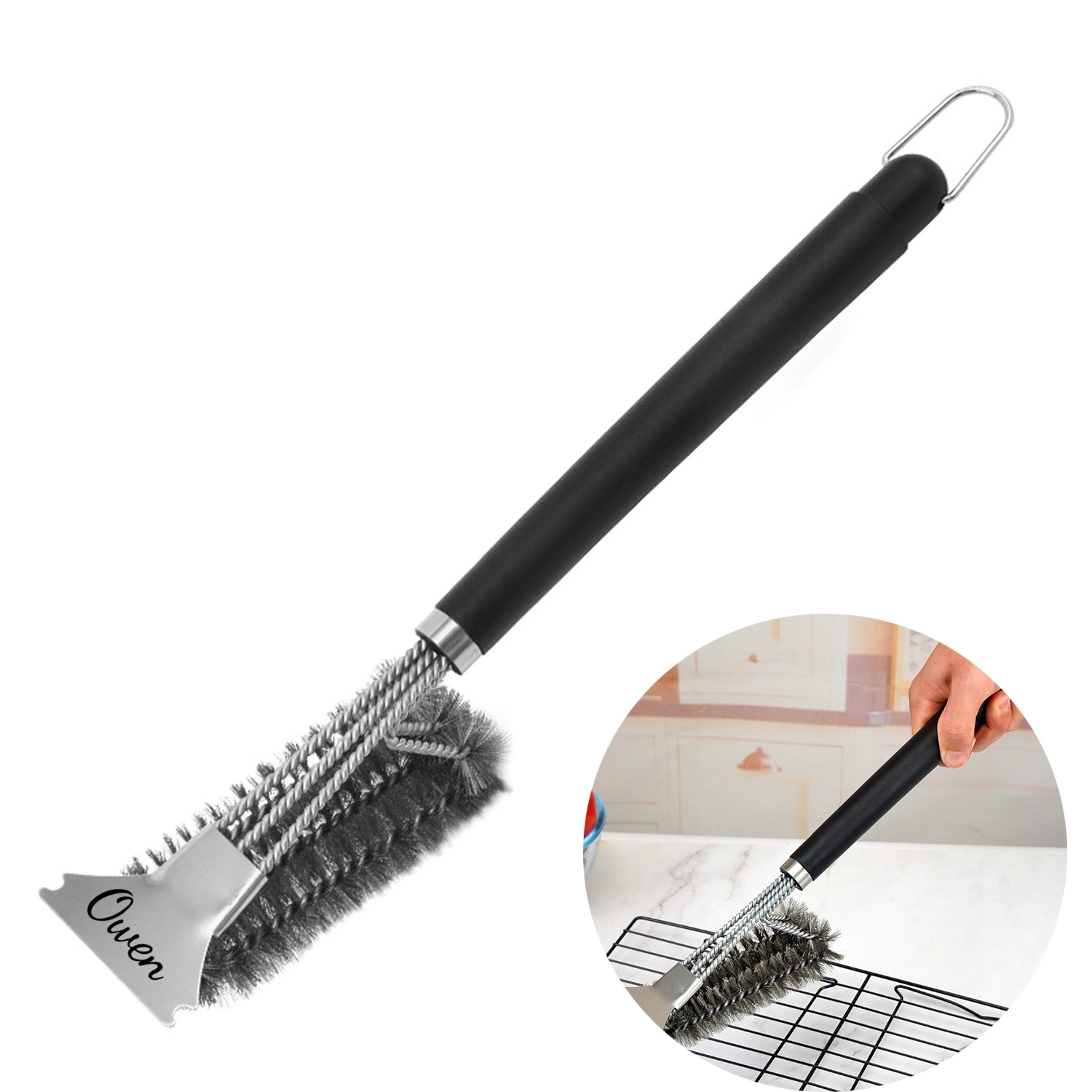 Stainless Bbq Grill Brush 2