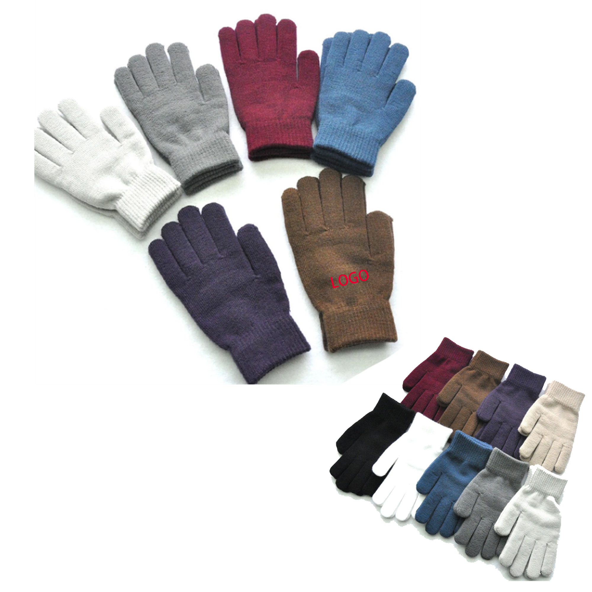 Adult Winter Knitted Glove MOQ 50PCS 2