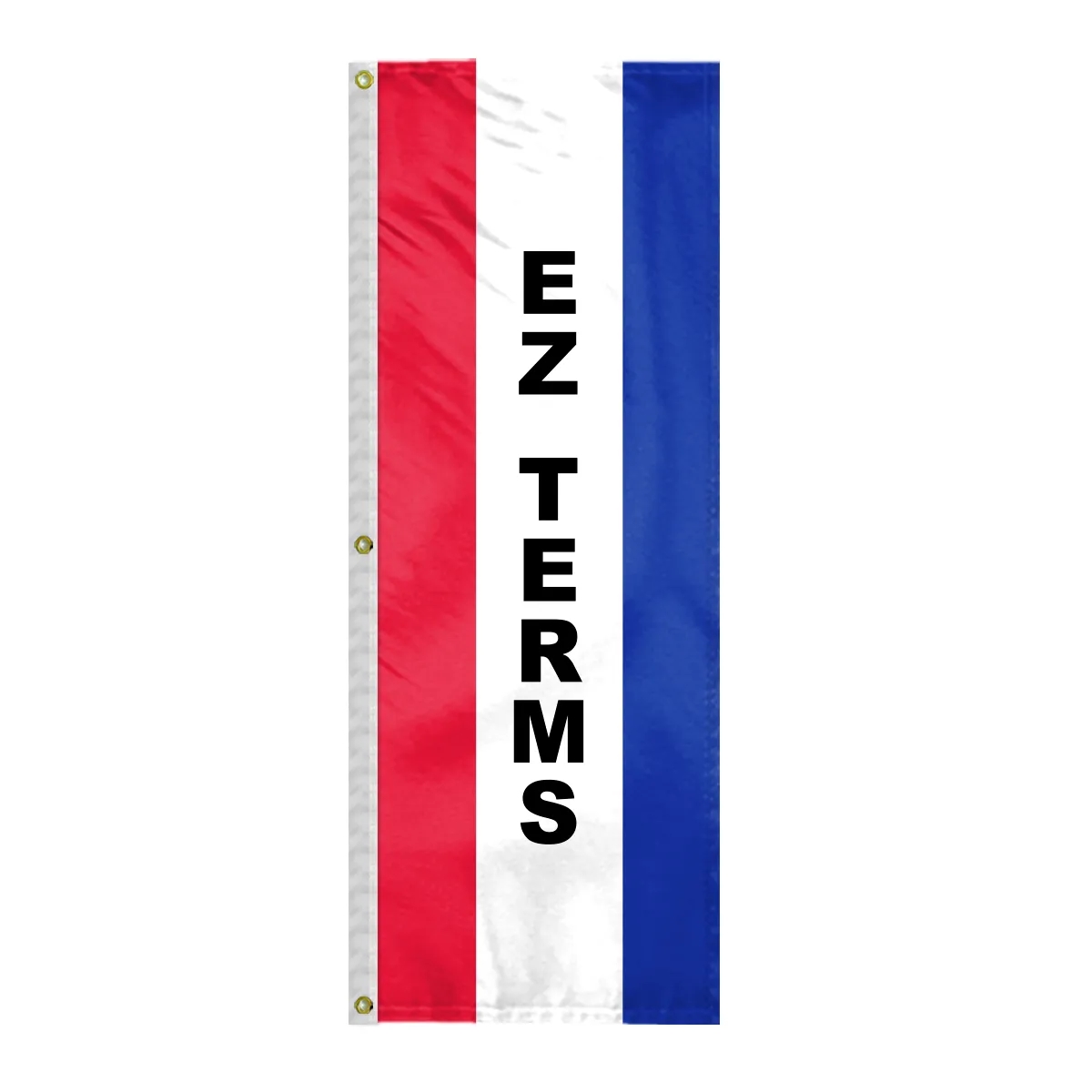 8' x 28" (3) Sewn Stripes Vertical Message Flag 17