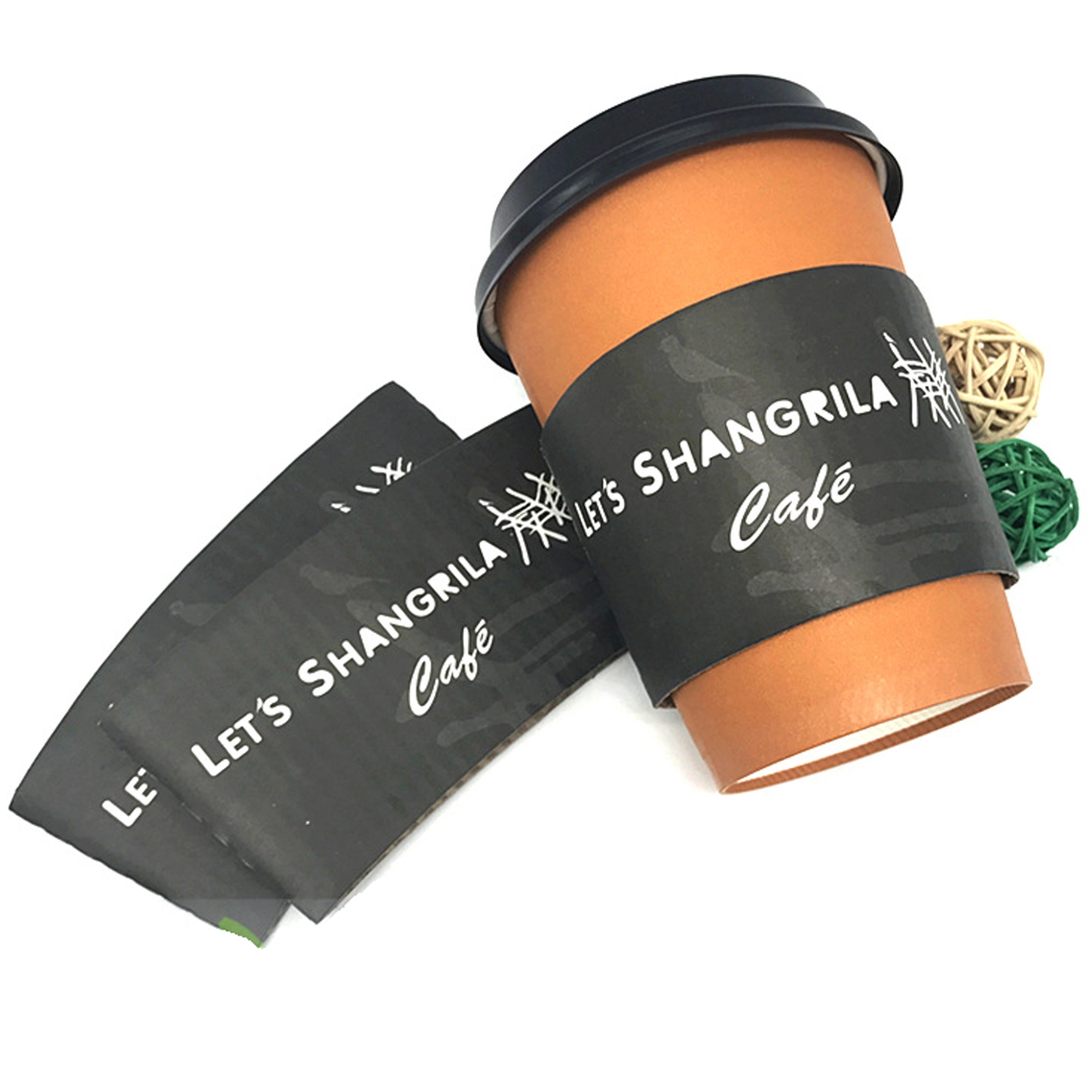 Disposable Corrugated Paper Cup Sleeve 2