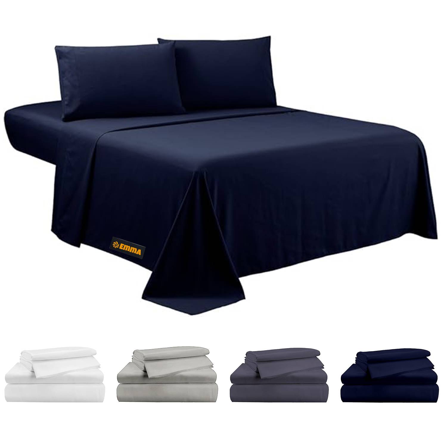 4PCS Microfiber Queen Size Bedding Sheet Set 2