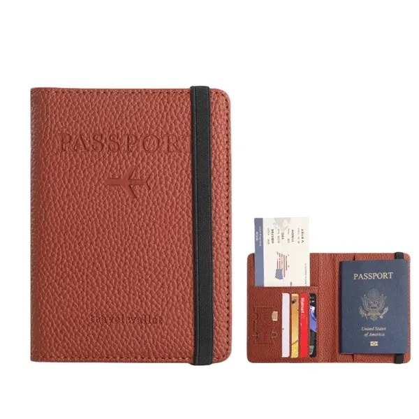 Passport Wallet with Multiple Pockets - Elastic ID Holder 5