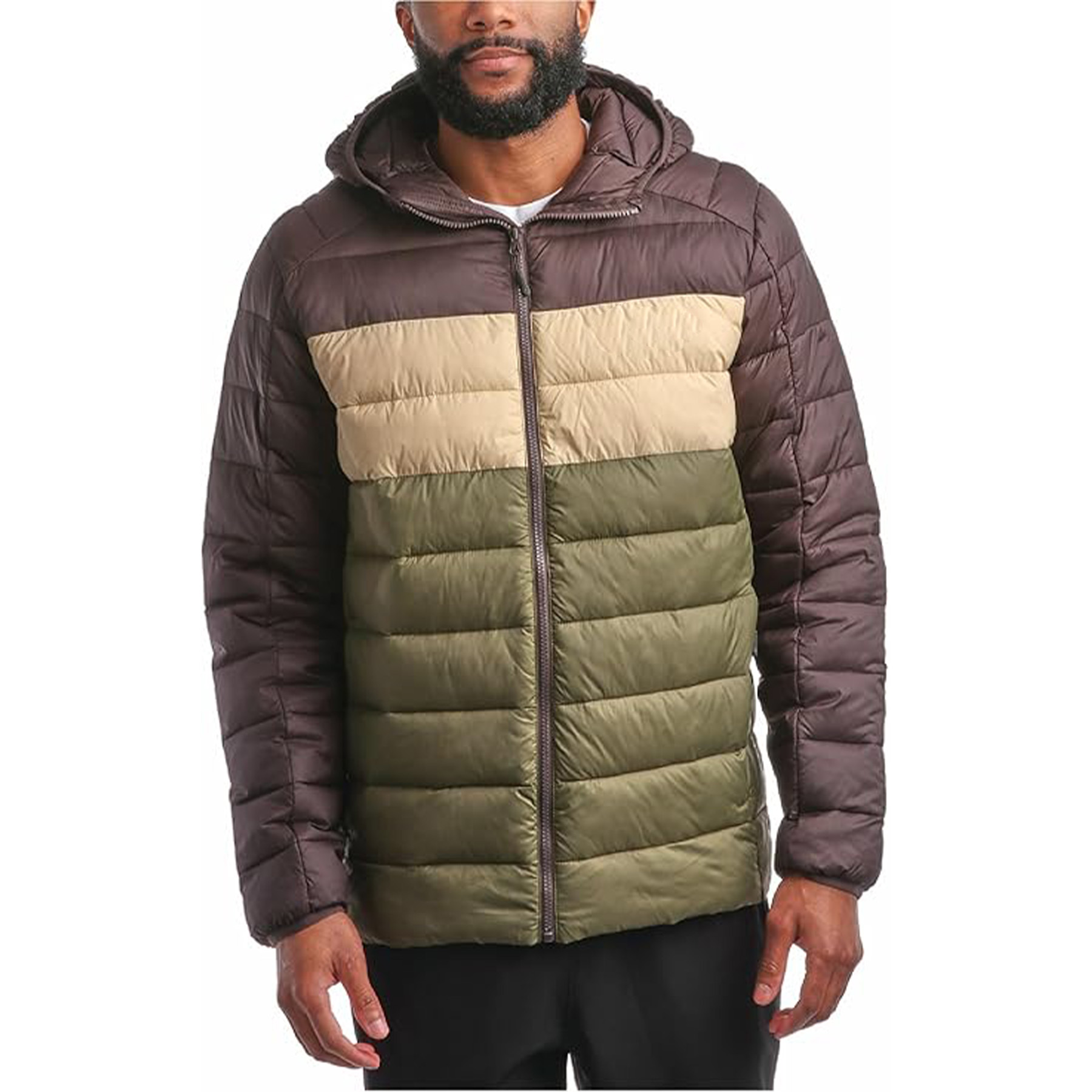 Warm Hooded Quilted Down Jacket 21