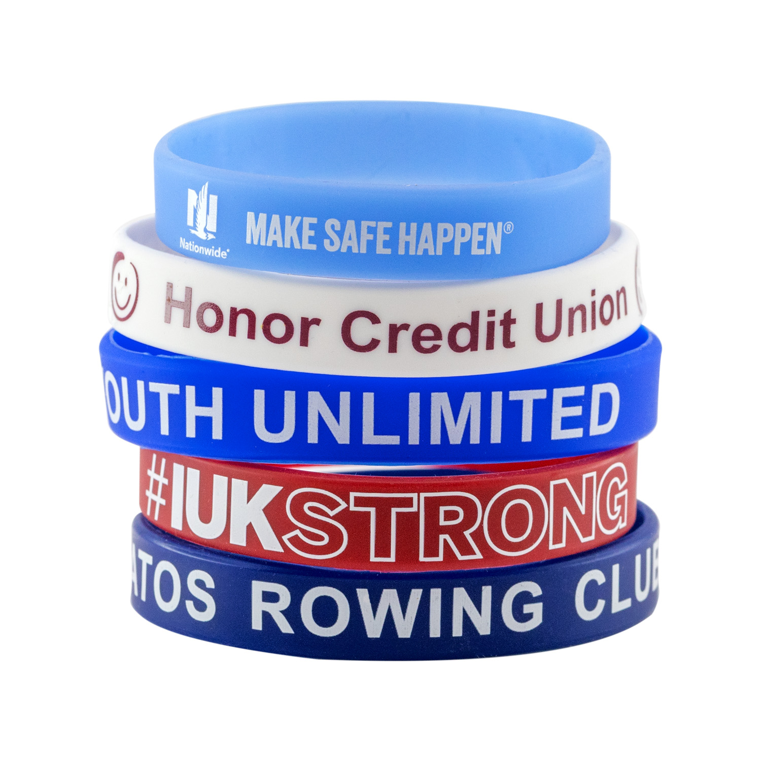 Printed Silicone Awareness Bracelets