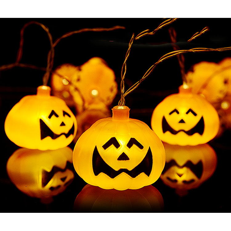 16 Pcs LED Halloween Party Pumpkin String Lights 3