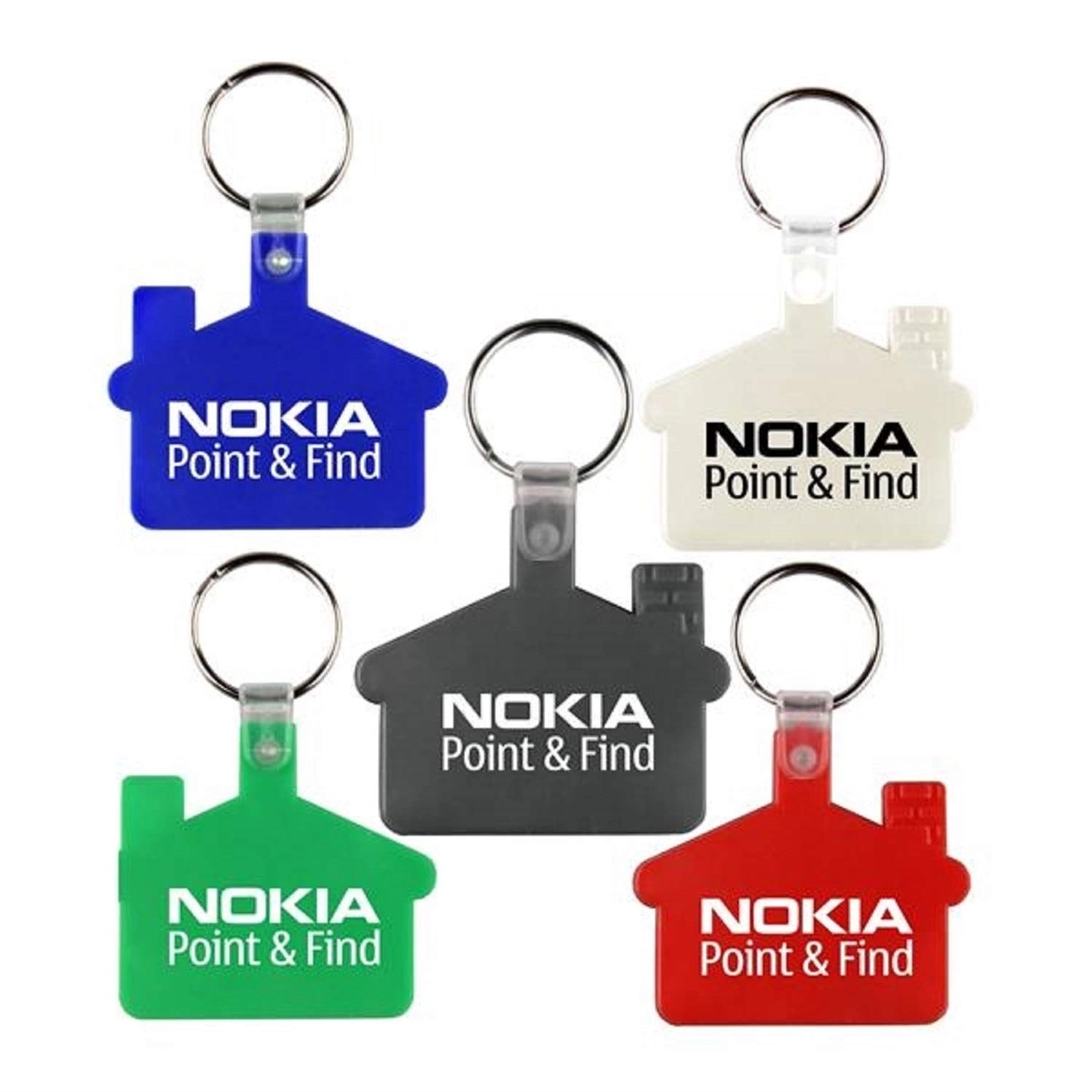 House Shape Soft Plastic Key Tag Printed with Your Logo 6