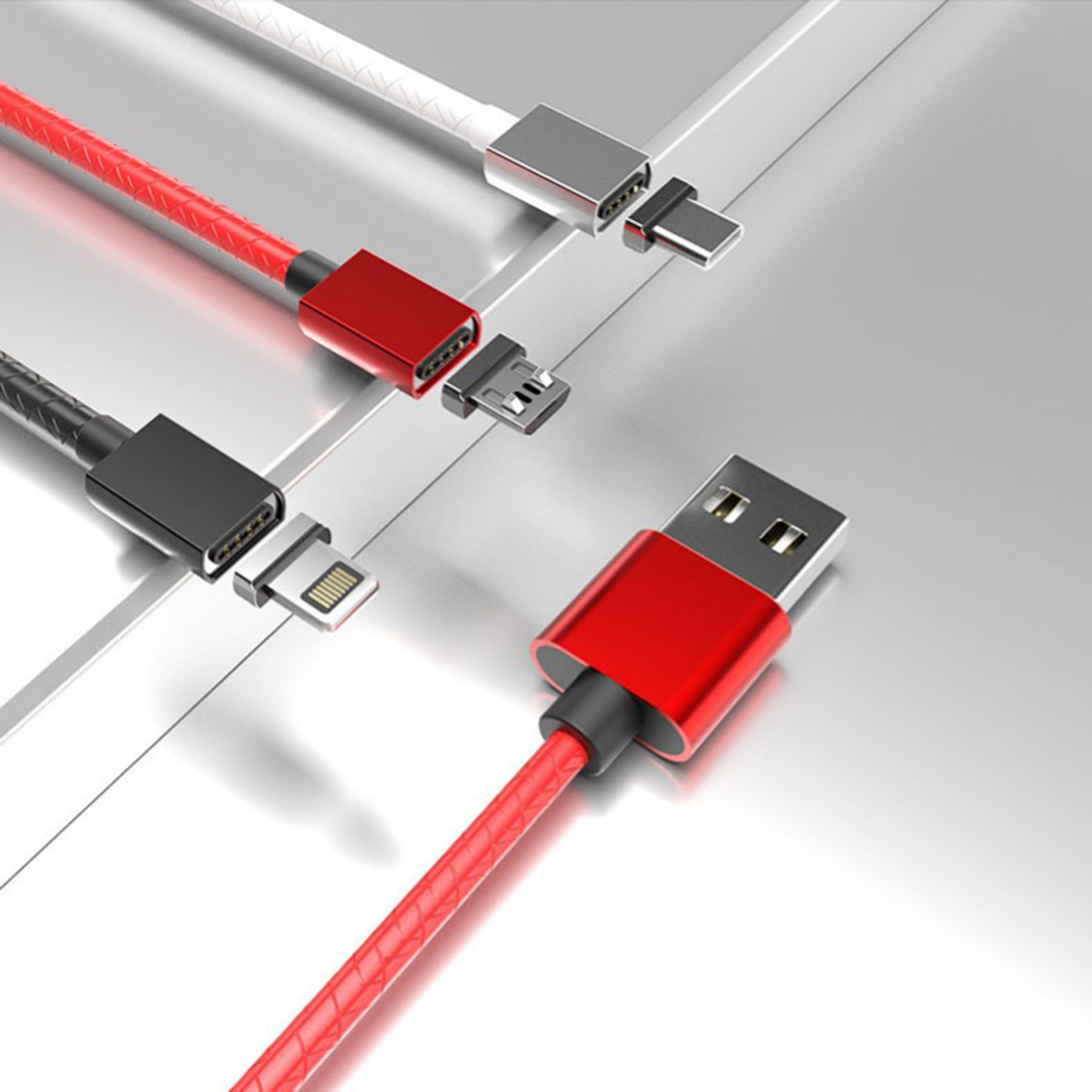Magnetic 3 In 1 Usb Type C And Android Data Charging Cable 3