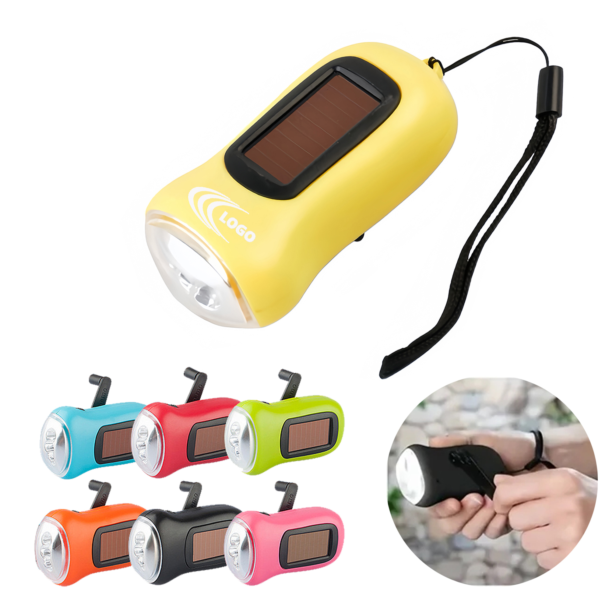 Hand Crank Emergency Camping Flashlight 2