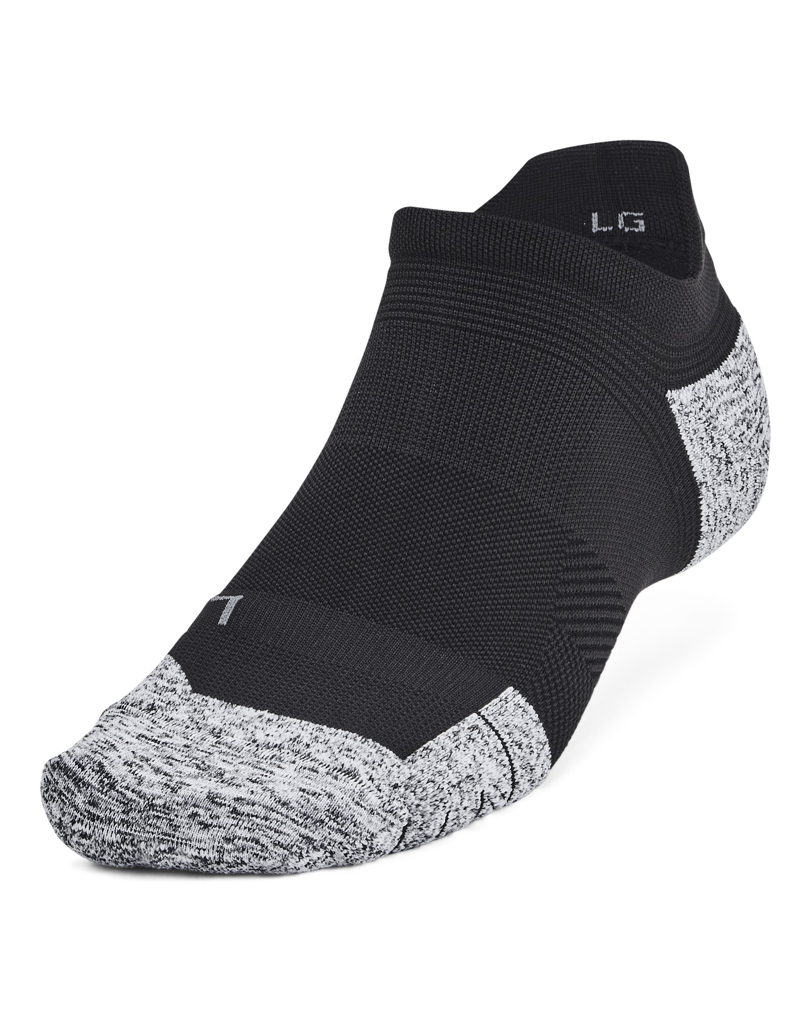UA ArmourDry Unisex Run Cushion 3-Pack No Show Socks 4