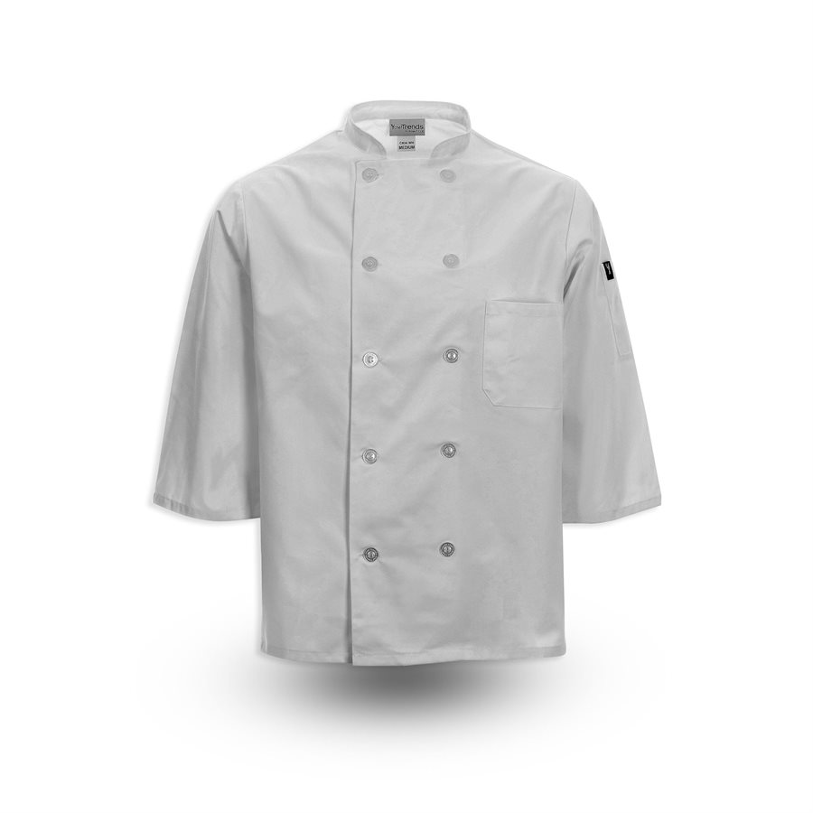 Ten Button Chef Coat - 3/4 Sleeve 1